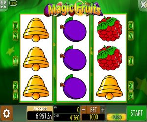 Hrací Automat Magic Fruits Online Zdarma