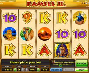 Hrací Automat Ramses 2 Online Zdarma