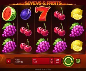 Automat Sevens and Fruits Online Zdarma