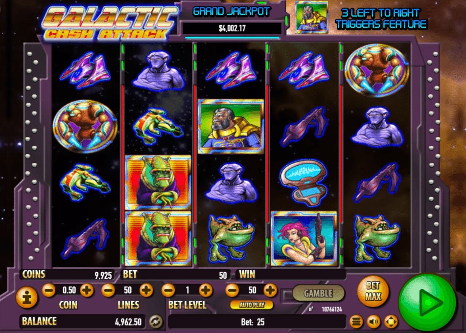 Galactic Cash Attack Automat Online Zdarma Klikni a HRAJ ZDARMA!