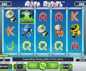 Hrací automat Alien Robots Online Zdarma