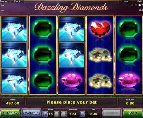 Hrací Automat Dazzling Diamonds Online Zdarma