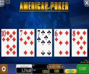 Hrací Automat American Gold Poker Online Zdarma