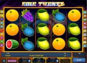 Hrací Automat Fire Twenty Deluxe Online Zdarma