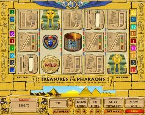 Treasures of the Pharaohs Automat Online Zdarma