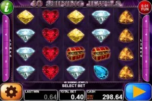 40 Shining Jewels Automat Online Zdarma