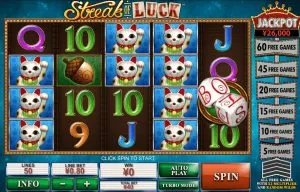 Hrací Automat Streak of Luck Online Zdarma