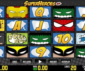 Super Heroes WM Automat Online Zdarma